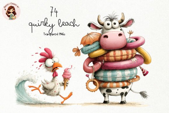 Download Quirky Beach Animals PNG Clipart - Quirky Collection