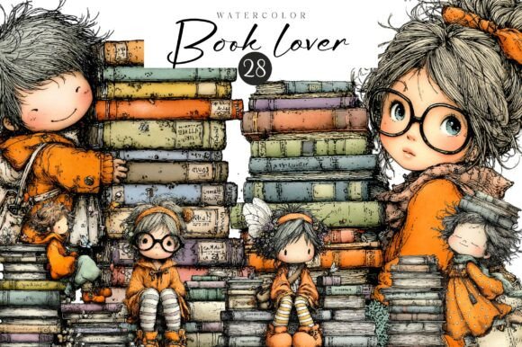 Download Quirky Book Lover Clipart - Quirky Collection